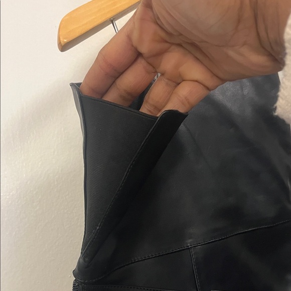 Michael Antonio Black Fringe Heeled Boots - Picture 3 of 10